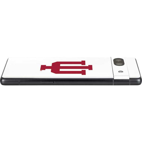 Indiana University IU Logo White Google Pixel 7a Skin